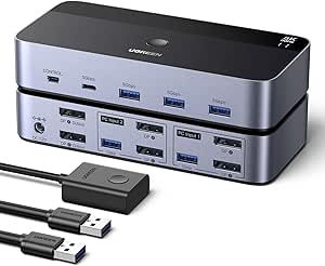 UGREEN Displayport KVM Switch 2 voor €65,02 bij Amazon