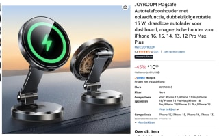 MagSafe Autotelefoonhouder met Draadloos Opladen 15W en 360° Rotatie