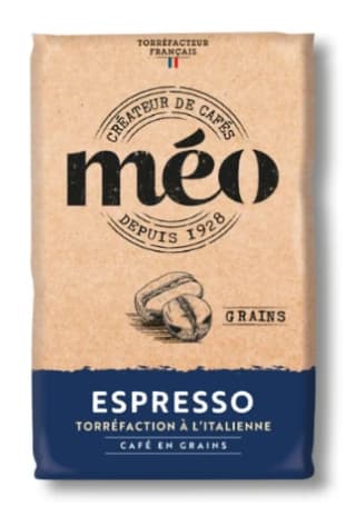 Café en Grains Espresso Torréfaction à l’italienne Corsé MEO à 16,65€