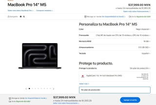 MacBook Pro 14" M5 16GB 512GB por $28,999 | MacStore (Banorte)