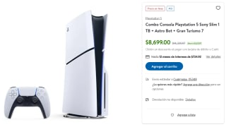 PS5 1TB Slim + Astro Bot + Gran Turismo 7 en $7,394 | Sam's Club (Santander MSI)