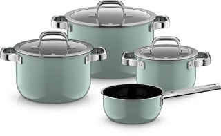 WMF Fusiontec 2.0 Mineral Pro Pannenset 4-delig - Pastelgroen voor €298,49 bij Bol