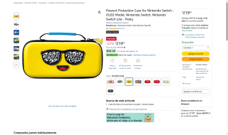 Funda PowerA para Nintendo Switch OLED por $219 | Oferta Amazon