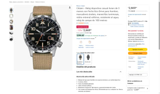 Reloj Citizen Avion 100m por $2,670 | Oferta Amazon