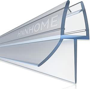 HNNHOME Clear Bath Shower Screen Door Seal Strip for 4–6mm Glass (Up to 18mm Gap, Str
