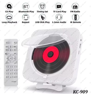 Reproductor de CD portátil Altavoz Bluetooth Pantalla LED por $32.600