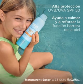 Protector Solar Isdin Pediatrics Spray Wet Skin FPS50 250mL $13.553 FarmaciasAhumadas