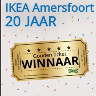 IKEA Amersfoort 20 jaar: gouden tickets, €3,95 balletjesmenu en acties