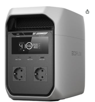 Station d'alimentation portable EF ECOFLOW DELTA 3 à 599€
