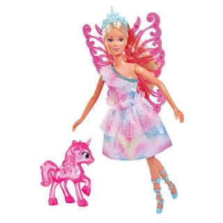 Simba Steffi como Hada con Vestido de Purpurina y Unicornio por 4.99€