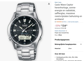 Casio LCW-M100DSE-1AER - Polshorloge voor €134,50 bij Amazon