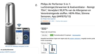 Philips 8000 Series Air Performer voor €295,03 dmv code bij Amazon