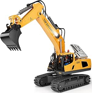 Excavadora a control remoto, juguetes de construcción p/niños $29.710 en Amazon.com