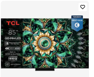 TCL 85Q7C - 85 inch - 4K QD-MiniLED - 2025 - Smart TV voor €1649 bij Joybuy