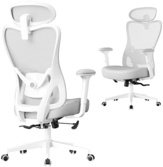 SONGMICS Silla de Oficina Ergonómica con Reposacabezas y Soporte Lumbar por 82.49€