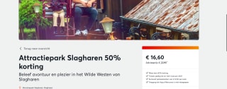 Entreeticket Attractiepark Slagharen voor €16,60 p.p.