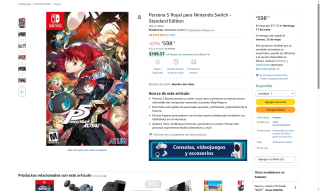 Persona 5 Royal para Switch por $598 | Descuento Amazon