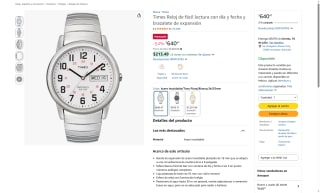Reloj Timex Easy Reader 35mm por $640 | Oferta Amazon