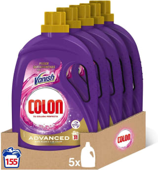 Pack 5 Colon Vanish Advanced Detergente lavadora 155 lavados por 28,48€