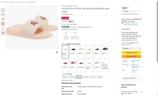Lacoste Serve Slide Blanco Azul Rojo por $581 | Amazon