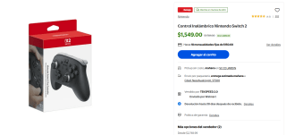 Control Nintendo Switch 2 por $1,549 | Walmart