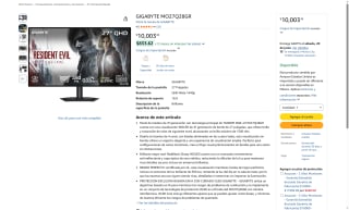 Monitor OLED Gigabyte 27" por $9,003 | Oferta Amazon