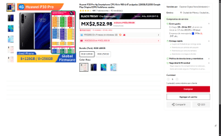 Huawei P30 Pro 128GB por $2,286 | AliExpress