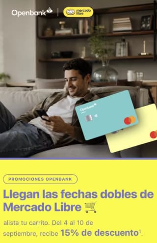 15% de Descuento en Mercado Libre con Santander