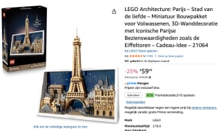 LEGO Architecture Parijs stad van de liefde voor €49,99 dmv code bij Amazon