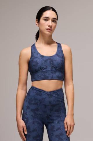Top de tirante cruzado de yoga de mujer Boomerang - Azul marino por 9.99€