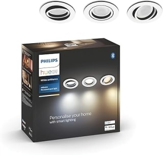 Philips Hue Milliskin inbouwspot White Ambiance - rond - Wit - 3-pack voor €76,50