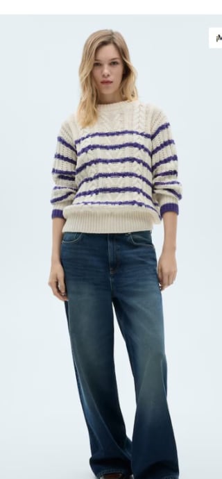 Jersey trenzado rayas 13.99€