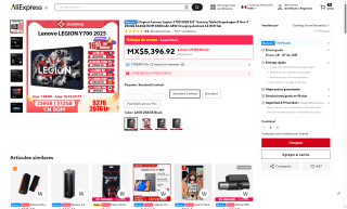 Tableta Lenovo Legion Y700 256GB por $4,696 | AliExpress