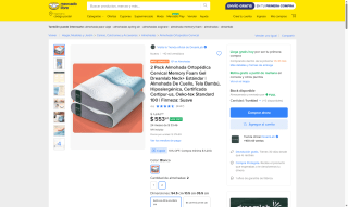Almohada Ortopédica DreamLab por $553 | Mercado Libre
