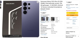 Samsung Galaxy S26 Ultra voor €1085