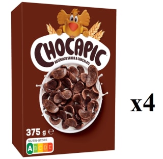4 x CHOCAPIC Cereales de chocolate CHOCAPIC 375 g. por 7.45€