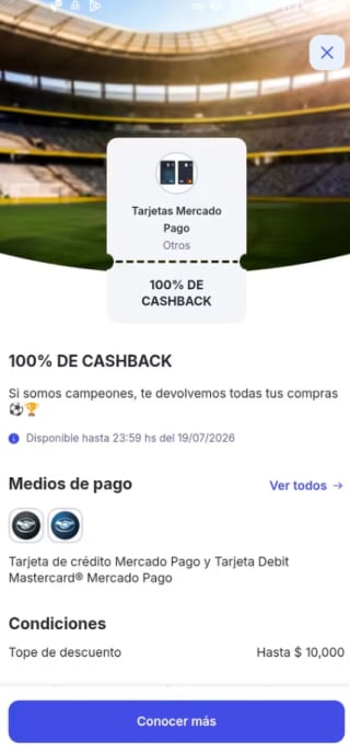100% de Cashback si México Gana el Mundial | Mercado Pago