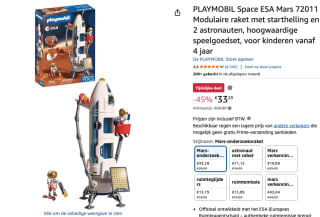 PLAYMOBIL Space ESA Mars 72011 voor €33,29 bij Amazon