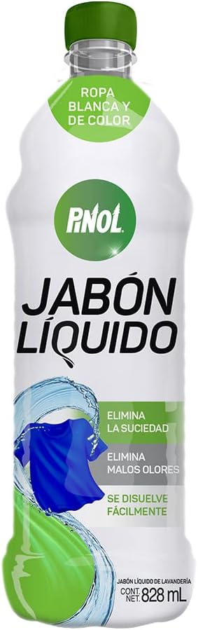 Pinol Jabón Ropa Blanca 828ml por $23 | Ahorro Amazon