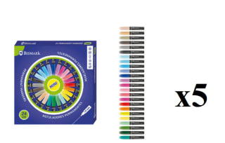 5 x Bismark - Pack de 24 rotuladores de colores por 9.95€