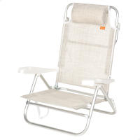 Aktive Silla de playa plegable, 47x49x82 cm, respaldo 8 posiciones por 24.95€