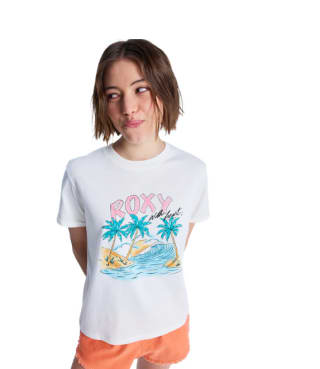 Camiseta de mujer Oceanregular Poster Roxy - Blanco por 11.50€