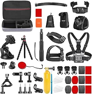 50 en 1 Kit de Accesorios para Cámara de Acción, GoPro Hero y Dji por 25.99€
