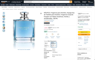 Náutica Voyage Eau de Toilette 100ml por $232 | Oferta Amazon