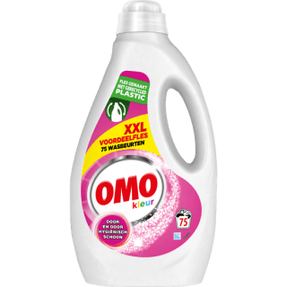 Omo Vloeibaar Wasmiddel Wit of kleur XXL 75 wasbeurten 3.75 L voor €8,99 bij Dirk