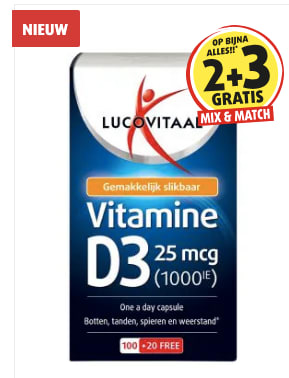 -60% op geselecteerde producten bij Lucovitaal (2+3 gratis)