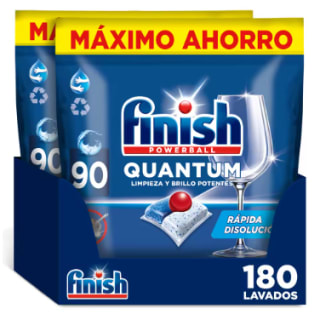 Finish Powerball Quantum 180 Pastillas para lavavajillas Regular por 25,64€