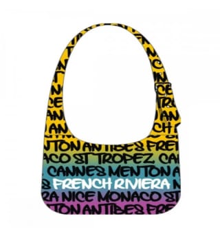 Bolso mensajero multicolor por 1.99€.