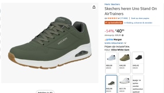 Skechers Uno - Stand On Air - Heren Sneakers - Olijfgroen voor €40,99 bij Amazon
