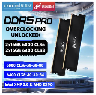2x16gb Memoria ram Crucial pro ddr5 32gb 6000mhz cl36 por 331,27€